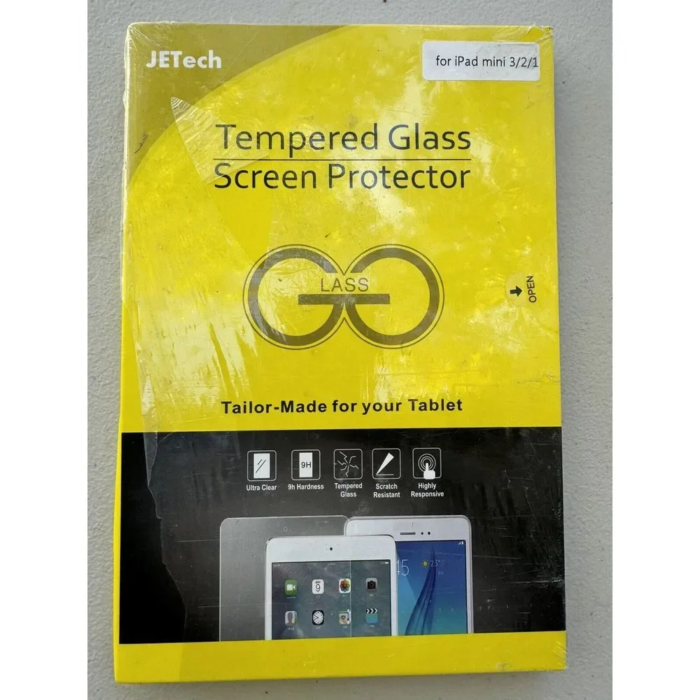 JETech Tempered Glass Screen Protector for iPad Mini 3/2/1‎ - Pack of 1